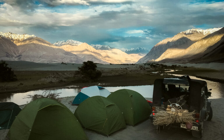Camping in the Nubra Valley Ladakh