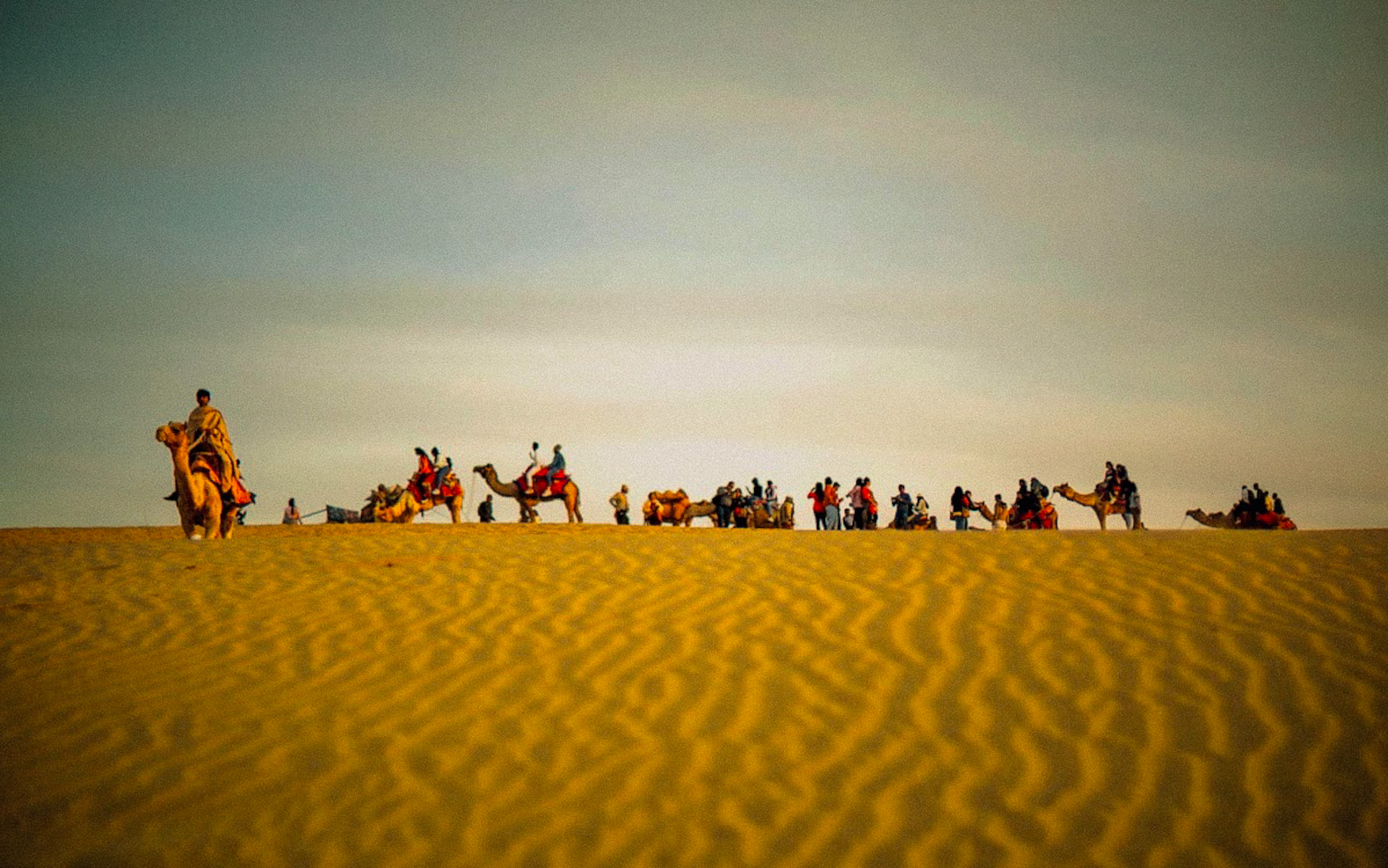 Nomad life in Thar Desert Jaisalmer Rajasthan