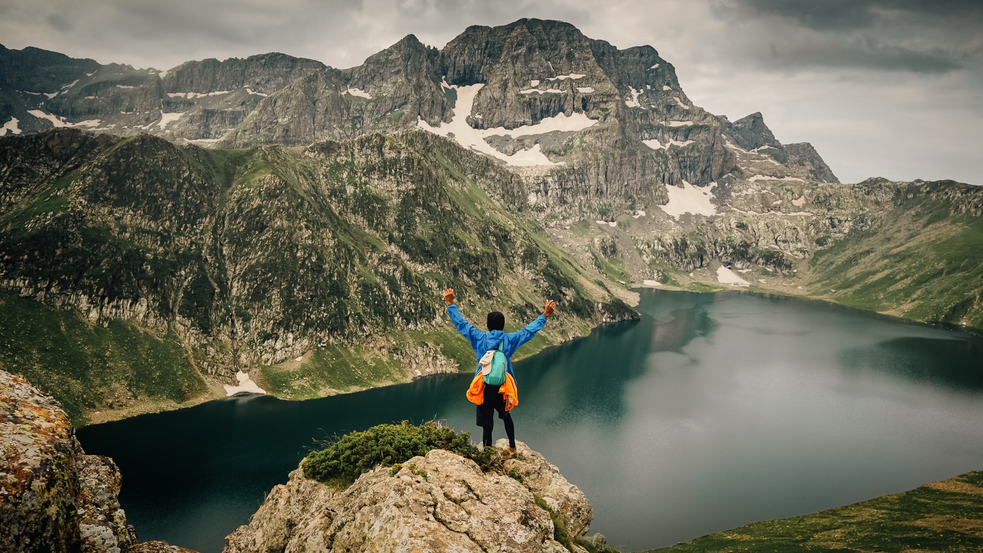 Tarsar Lake on Tarsar Marsar Trek