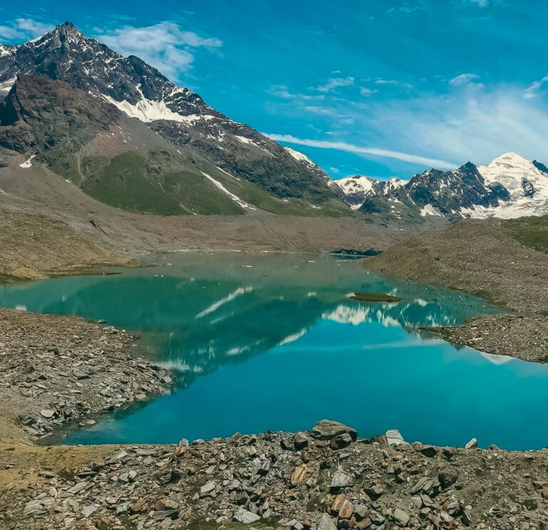 Ghepan Lake as clicked on a sunny day.