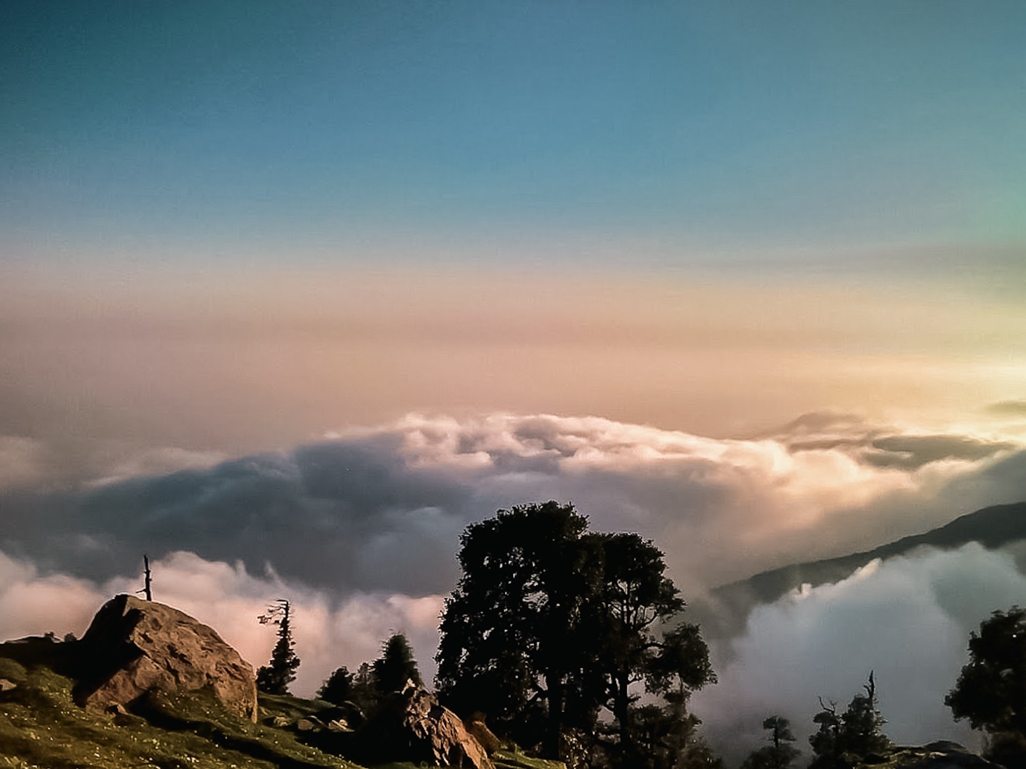 Triund Trail top view point