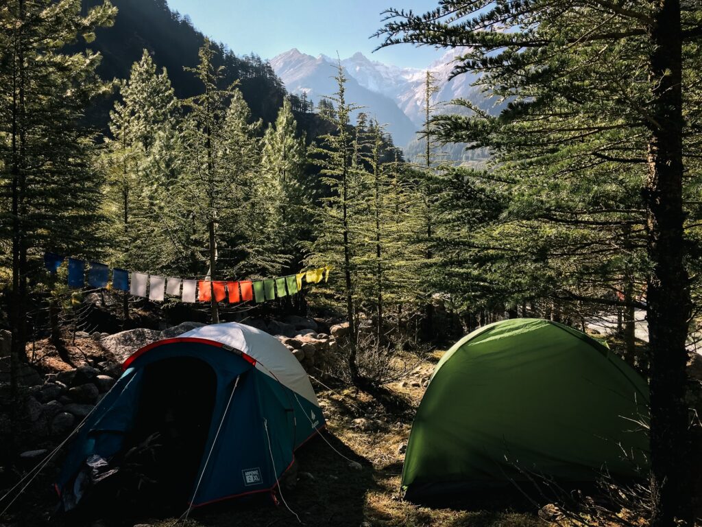 Sunrise view from a campsite in Uttarakhand’s Harshil Valley